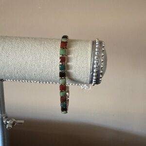 Elegant Enameled Multi-Color Bracelet